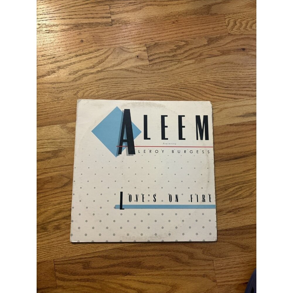 ALEEM FEATURING LEROY BURGESS/ LOVES‎ ON FIRE  Vinyl LP- 1986 Atlantic Records
